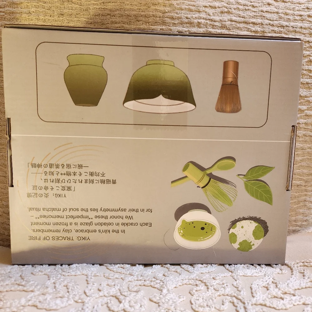 Japanese Matcha Set, Matcha Bowl with Pouring Spout, Matcha Whisk, Tea Scoop